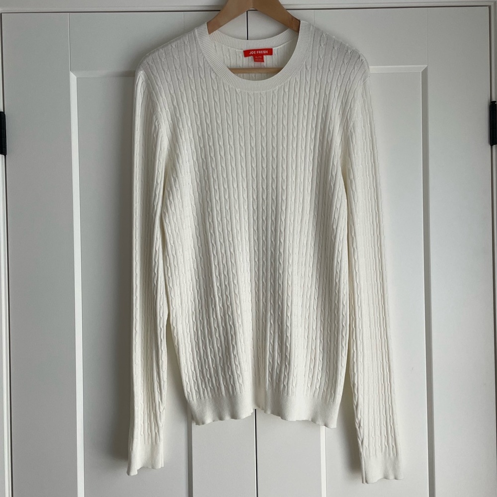 Never worn! Joe Fresh size XL cable knit sweater